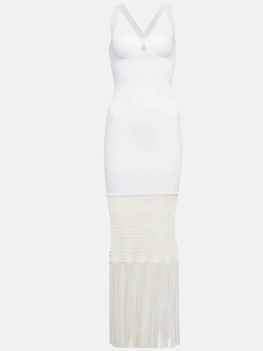 Galvan London Diana Fringe knit Dress - Picture 5 of 17